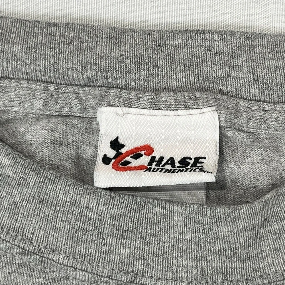 Chase Authentics Dale Jr 8 Mens Gray T-Shirt Round‎ Neck Short Sleeve Size XL